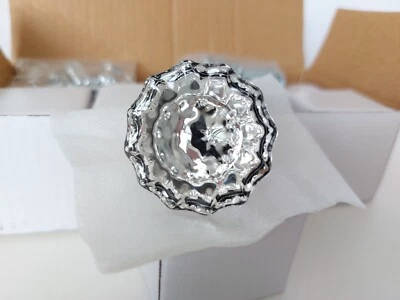 8 X Round Crystal Diamond Cupboard Knobs, Drawers, Cabinet, Furniture Handles #2 - Image 1 of 4