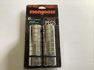 2017 Mongoose “FREESTYLE PEGS” Bike Pegs, New, Chrome Plated Steel