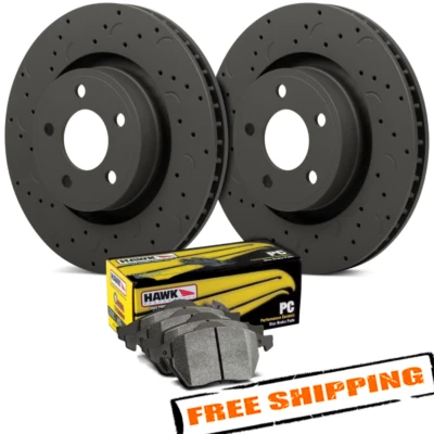 Hawk Talon PC Drilled & Slotted Rear Brake Kit for 06-15 Dodge Charger - Image 1 of 2