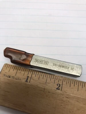 1 pc.  GS-068002 MICRO100 CT .068w X 3/8” SHANK GROOVING TOOL (loc stk) - Image 1 of 3