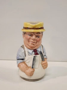 VGC: VINTAGE ROYAL DOULTON ENGLAND 1985 MR BRISKET - THE BUTCHER SMALL TOBY JUG - Picture 1 of 6