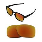 NEW POLARIZED CUSTOM FIRE RED LENS FOR OAKLEY SQUARE LATCH  SUNGLASSES