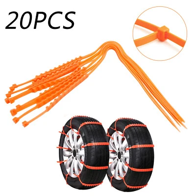 20x Neumático Antideslizante Cadena de Nieve Offroad SUV ATV UTV 4x4 Coche Cinturón Deslizante Barro Arena... Foto 1 de 4