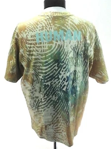 Adidas PHARRELL WILIAMS MM Fan Tee Human Race GD8722 Yellow Allover Print Mens * - Picture 1 of 9
