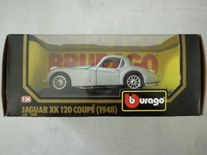 Bburago Burago 1508 Voiture 1/24 1 24 Jaguar XK 120 Coupé 1948 grise - Imagen 1 de 6