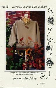 Autumn Leaves Applique Sweatshirt Pattern by Serendipity Gifts 14 - Picture 1 of 2
