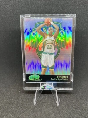 2008 eTopps Jeff Green #38 /699 Encased - Refractor - RC - SuperSonics - Image 1 of 2