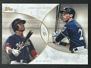 2020 Topps Dynamic Duals Juan Soto/Christian Yelich #16 Nationals Brauer - Bild 1 von 2