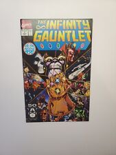 Infinity Gauntlet #1 Signed by George Perez - Silver Ink w/Certificate Marvel 91