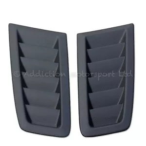 Ventilaciones de capó de carbono 100% liso tejido 3K en mate para Ford Focus RS MK2 - Imagen 1 de 6