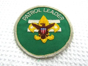 Boy Cub Scout Vintage Youth Patrol Leader Patch SEW ON - Picture 1 of 3