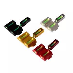 Tactical Fiber Optic Front and Rear Red/Green Dot Sights for Glock Kublai P1 - Picture 1 of 10