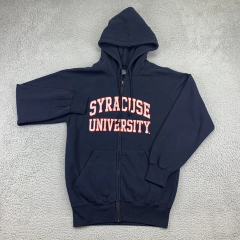 Syracuse Hoodie Mens Small Blue Full Zip Hooded Jacket NCAA Football Cover