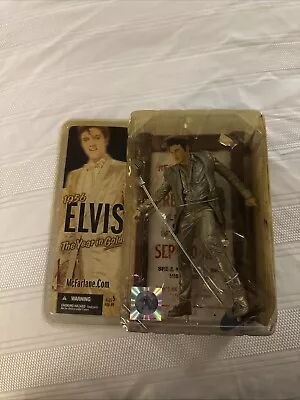 McFarlane Toys 1956 Elvis Presley The Year In Gold Figure Sealed 4th Ed 2005  - Image 1 of 4