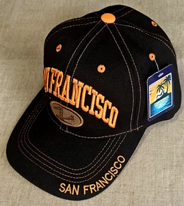 Sombrero trasero ajustable City of San Francisco puente de béisbol nuevo con etiquetas negro - Imagen 1 de 8