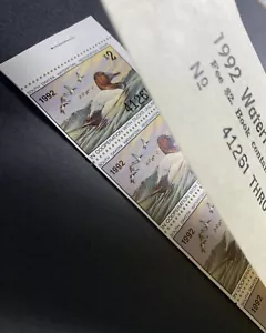Folleto *** Dakota del Sur 1992 - 20 Estampillas Estatales de Pato - Como Nuevo En Nueva York ***Cara $40*** - Imagen 1 de 3