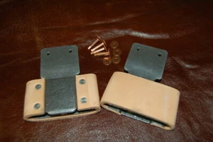 2,5" ~ Blevins Schnallenpaar ~ Sattel ~ vertikal mit Nieten & Graten KOSTENLOSER VERSAND USA - Bild 1 von 1