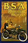 BSA Motor Bicycle Motorcycle Art Wall Indoor Room Outdoor Poster - POSTER 20x30