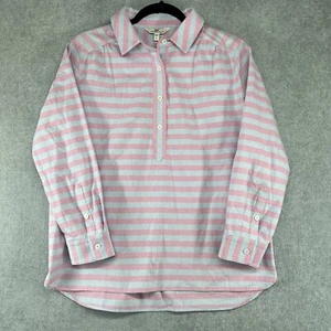 Top de mujer Vineyard Vines talla 6 a rayas costeras rosa azul manga 3/4 Usada en excelente estado - Imagen 1 de 14