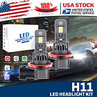 H11 LED Headlight High/low Beam Bulbs 6000K 200W For Chevrolet SSR Monte Carlo Chevrolet Monte Carlo