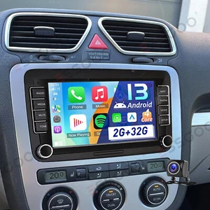 7" 2+32G KAM+ Carplay Android 13 Autoradio GPS Navi Per VW GOLF 5 6 Passat Polo - Foto 1 di 17