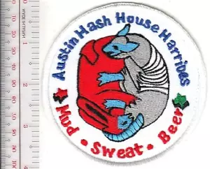Hash House Harriers HHH Texas Austin H3 Hash House Club Mud, Sweat & Beer Patch - Picture 1 of 1
