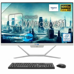 Aio Tout en Un Écran Tactile i3 8 Gen 24 " 8GB 120GB Full HD Windows 11 Pro PC - Photo 1/8