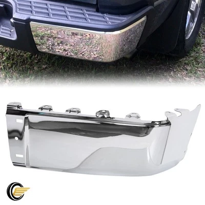 Chrome Rear Right Bumper End Cap For 2007-2014 Silverado Sierra 1500 2500 3500 - Image 1 of 4