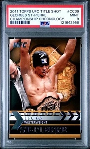 Tiro de título Topps UFC 2011 #CC39 Georges St-Pierre: Campeonato: PSA 9 - Imagen 1 de 2