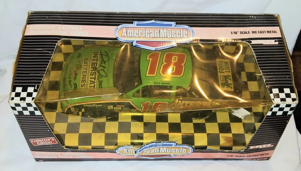 ¡¡Baterías interestatales American Muscle escala 1/18 Dale Jarrett autografiadas!!! Foto 1 de 3