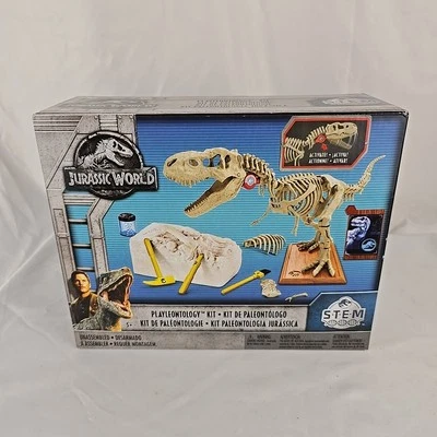 Jurassic World Playleontology Kit Tyrannosaurus Rex T-Rex STEM Set Mattel NUEVO Foto 1 de 4