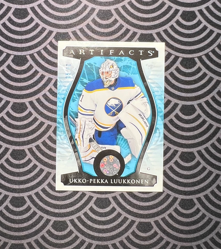 2023-24 Upper Deck Artifacts #150 Ukko-Pekka Luukkonen Leather 5/10 - Image 1 of 2