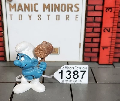 Smurf Smurfs Schlumpf Figure - Peyo / Schleich -  Mallet Smurf - 20039 - #1387 - Image 1 of 2