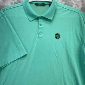 Berckmans Place Shirt Men size Large polo The Masters ANGC 1934 Golf solid green - Picture 1 of 14