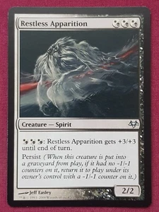 Magic The Gathering EVENTIDE RESTLESS APPARITION black/white card MTG - Picture 1 of 2