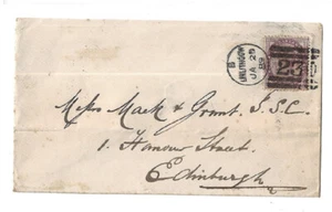Great Britain: 1889; Cover special Linlithgow to Edimburh, Good. EBGB073 - Picture 1 of 2