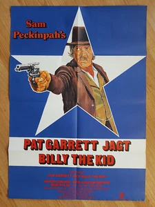Sam Peckinpah PAT GARRETT & BILLY THE KID rare German 1-sheet poster 1973 Coburn - Picture 1 of 1