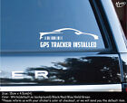 GPS TRACKER INSTALLED Car Security Stickers Anti Theft Decals Best Gifts