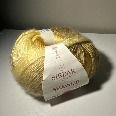 Sirdar Shawlie Fingering Yarn (Yellow Gradient) Wool/Alpaca/Acrylic 492 Yds - Image 1 of 3