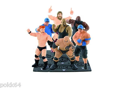 COMANSI WWE Wrestling 7 figurine : John Cena Sheamus Big Show The Rock Daniel Bryan 8 cm