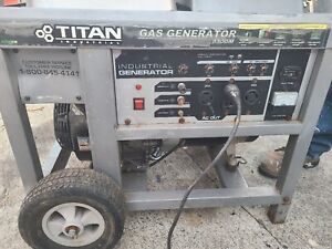 Titan industrial gas generator 8500M 8400 watts 5 Gallon Fuel Tank 3600rpm