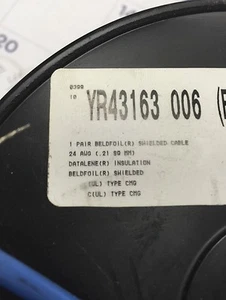 Belden 25' 1800A 2 Conductor 24 GA AES/EBU Digital Audio Cable 2C 24AWG Blue - Picture 1 of 8