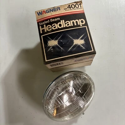 WAGNER  4001, SEALED BEAM 12V HEADLAMP - Image 1 of 2