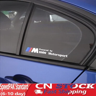 2pcs Black M Performance Front Bumper Sticker Decal BMW357 M2M3M4M5 X1X3X4X5X6X7 - Image 1 of 4