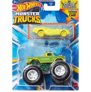 Hot Wheels Monster Trucks Midwest Madness 1:64 + Bonus Crushed Die Cast Car NEW - Picture 1 of 4