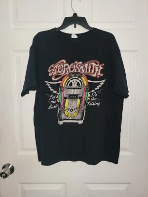 Camiseta gráfica vintage para hombre talla XL 2011 Aerosmith Anvil Jukebox  Foto 1 de 4