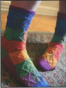 Mod Quad Socken - Indigirl Strickanleitung von Amy Swenson - Bild 1 von 2