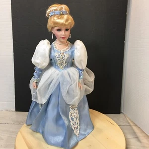 Cinderella Doll Porcelain Blue Gown Vintage Disney No Markings 16” Tall - Picture 1 of 5