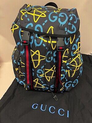 Gucci Firenze „gucci Ghost  Backpack Rucksack Tech Canvas/leder Ltd Edition Neu! • 1320.11€