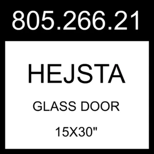 IKEA HEJSTA Glass Door White/clear Glass 15x30" 805.266.21 - Picture 1 of 1